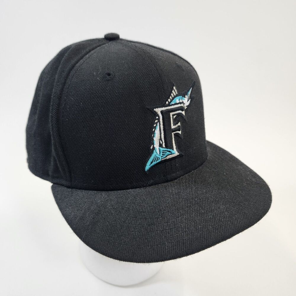 New Era Florida Marlins Fitted Cap 7 5/8 MLB Cooperstown Collection Wool Hat